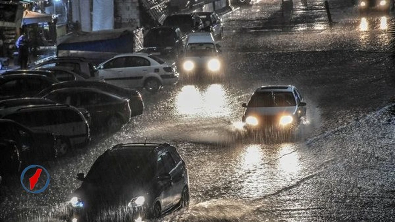 خريطة أمطار فلسطين تشمل توقعات بهطول زخات رعدية غزيرة في عدة مناطق اليوم